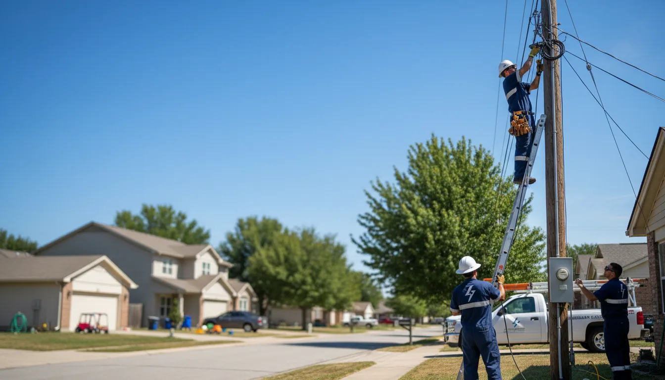 Residential electrician providing installation services in Sunset, SC